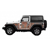 MEK Magnets Body Protector Kit - Matte Cast Vinyl Wrapped Magnet Panel Rusty - 2005