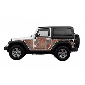 MEK Magnets Body Protector Kit - Matte Cast Vinyl Wrapped Magnet Panel Rusty - 2005