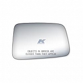 K-Source Exterior Mirror Glass Rectangular Power Single - 90210