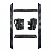 Rugged Ridge Body Protector Kit - Diamond Plated Thermoplastic Black - 1165061