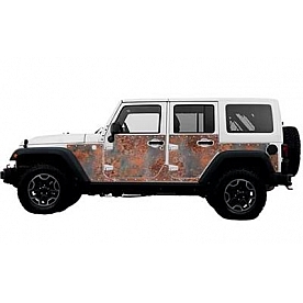 MEK Magnets Body Protector Kit - Matte Cast Vinyl Wrapped Magnet Panel Rusty - 4005
