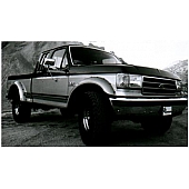 Bushwacker Fender Flare - Black Dura-Flex 2000 ABS Smooth Plastic Matte Set Of 2 - 2001811