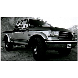 Bushwacker Fender Flare - Black Dura-Flex 2000 ABS Smooth Plastic Matte Set Of 2 - 2001811