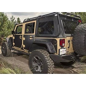Rugged Ridge Body Protector Kit - Vinyl Coated Magnetic Steel Matte Black - 1230053