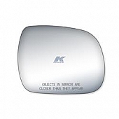 K-Source Exterior Mirror Glass Oval Power/ Manual Single - 90224