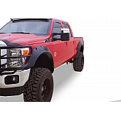 Bushwacker Fender Flare - Black Dura-Flex 2000 ABS Smooth Plastic Matte Set Of 2 - 2010202