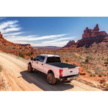 Truxedo Tonneau Cover Hard Roll-Up Black Matte Aluminum/ Fabric - 1574316-4