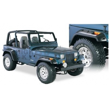 Bushwacker Fender Flare - Black Dura-Flex 2000 TPO Textured Plastic Matte Set Of 4 - 1090907