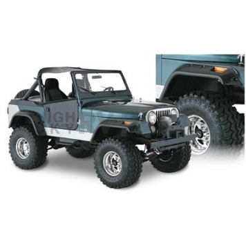 Bushwacker Fender Flare - Black Dura-Flex 2000 TPO Textured Plastic Matte Set Of 4 - 1091007