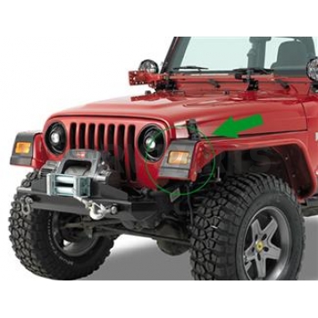 Warrior Products Fender Shield - Black Powder Coated Steel - S91602