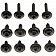 Dorman (OE Solutions) Panel Retainer - Chrome Steel Pack Of 12 - 02409