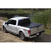 Leer Tonneau Cover Hard Manual Retractable Black Matte Powder Coated Aluminum - RXD77A01