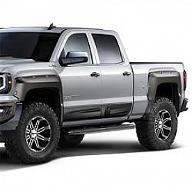 Air Design Fender Flare - Black ABS Plastic Satin Set Of 4 - GM28D11