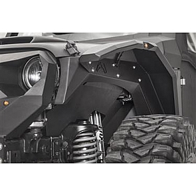 Fab Fours Inner Fender - Black Steel - Front Set of 2 - JK1002B