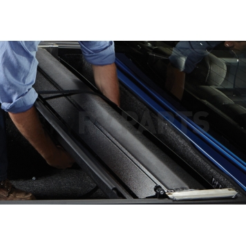 Leer Tonneau Cover Hard Manual Retractable Black Matte Powder Coated Aluminum - RXF6985-3