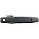 Help! By Dorman Exterior Door Handle - Plastic Black Single - 80590