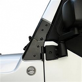 Rugged Ridge Windshield Hinge - Black Steel Set Of 2 - 1120902