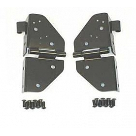 Smittybilt Windshield Hinge - Black Steel Set Of 2 - 7603
