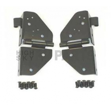 Smittybilt Windshield Hinge - Black Steel Set Of 2 - 7603