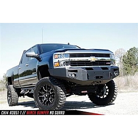 Fab Fours Bumper Premium 1-Piece Design Steel Black - CH14A30511