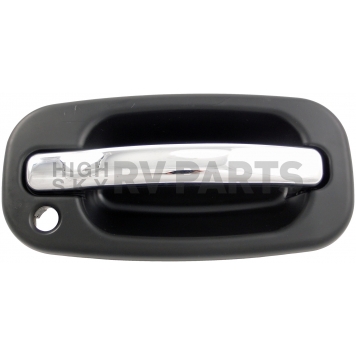 Help! By Dorman Exterior Door Handle - Plastic Silver Insert With Black Trim Single - 80549