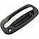 Help! By Dorman Exterior Door Handle - Plastic Silver Insert With Black Trim Single - 80549