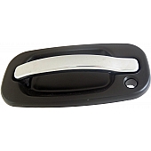 Help! By Dorman Exterior Door Handle - Plastic Silver Insert With Black Trim Single - 80550