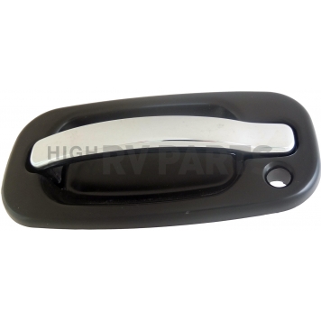 Help! By Dorman Exterior Door Handle - Plastic Silver Insert With Black Trim Single - 80550