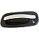 Help! By Dorman Exterior Door Handle - Plastic Silver Insert With Black Trim Single - 80550