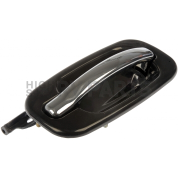 Help! By Dorman Exterior Door Handle - Plastic Silver Insert With Black Trim Single - 80551-2
