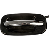 Help! By Dorman Exterior Door Handle - Plastic Silver Insert With Black Trim Single - 80552