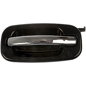 Help! By Dorman Exterior Door Handle - Plastic Silver Insert With Black Trim Single - 80552