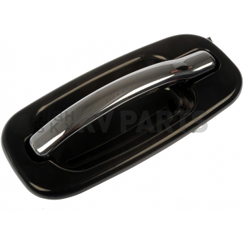Help! By Dorman Exterior Door Handle - Plastic Silver Insert With Black Trim Single - 80552-2