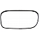 Help! By Dorman Exterior Mirror Glass Rectangular Power Single - 56386