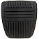 Help! By Dorman Brake Pedal Pad - Rubber Black OE Replacement - 20723