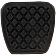 Help! By Dorman Brake Pedal Pad - Rubber Black OE Replacement - 20726
