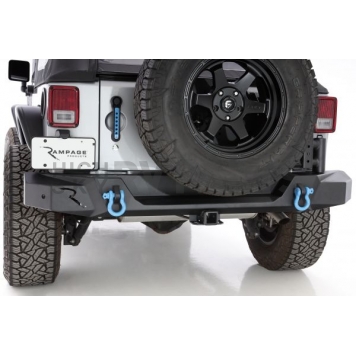 Rampage Bumper TRAILGUARD 1-Piece Design Recovery Steel Black - 99619-1