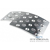 Steeda Autosports Accelerator Pedal Pad - Aluminum Silver - 5551273