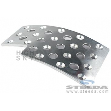 Steeda Autosports Accelerator Pedal Pad - Aluminum Silver - 5551273