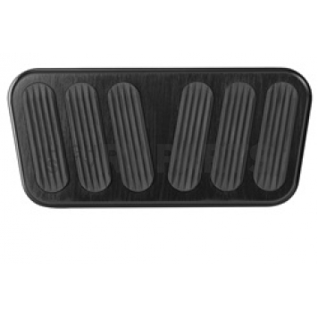 Lokar Performance Brake Pedal Pad - Aluminum With Rubber Insert Black - XBAG6080