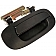 Help! By Dorman Exterior Door Handle - Plastic Black Single - 80624