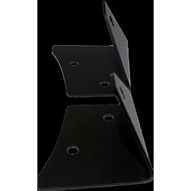 Rigid Lighting Windshield Hinge Light Bracket - Stainless Steel Black Set Of 2 - 40139