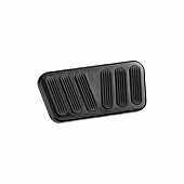 Lokar Performance Brake Pedal Pad - Aluminum With Rubber Insert Black - XBAG6094