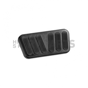 Lokar Performance Brake Pedal Pad - Aluminum With Rubber Insert Black - XBAG6094