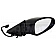Dorman Exterior Mirror Electric Rectangular Black Single - 9551358