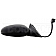 Dorman Exterior Mirror Electric Rectangular Black Single - 9551358