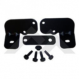 Crown Automotive Windshield Hinge Light Bracket - Metal Black Set Of 2 - RT28003