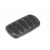 Lokar Performance Brake Pedal Pad - Aluminum With Rubber Insert Black - XBAG6131