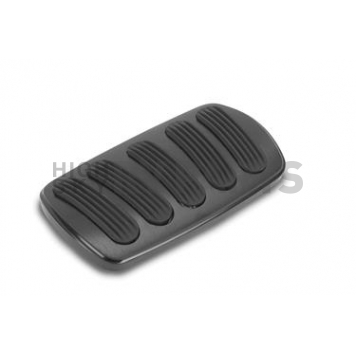 Lokar Performance Brake Pedal Pad - Aluminum With Rubber Insert Black - XBAG6131