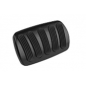 Lokar Performance Brake Pedal Pad - Aluminum With Rubber Insert Black - XBAG6137